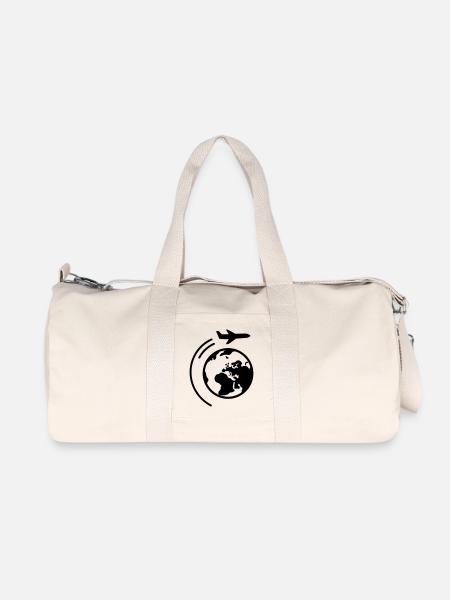 Reisen - Recycelte Canvas-Sporttasche von Stanley/Stella - Naturweiß