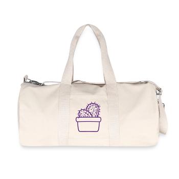 Cactus Plant Prickly Spiny Deserts Cacti - Recycled Canvas Sports Bag by Stanley/Stella - natural - Front