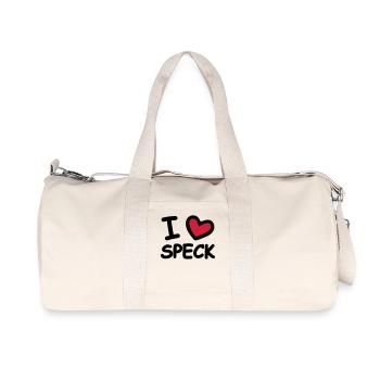 I Love Speck - Recycelte Canvas-Sporttasche von Stanley/Stella - Naturweiß - Vorne