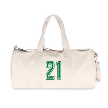 21 - Recycled Canvas Sports Bag by Stanley/Stella - natural - Front