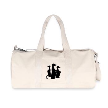 erdmännchen - Recycelte Canvas-Sporttasche von Stanley/Stella - Naturweiß - Vorne