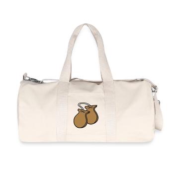 Kastagnetten Instrument - Recycelte Canvas-Sporttasche von Stanley/Stella - Naturweiß - Vorne