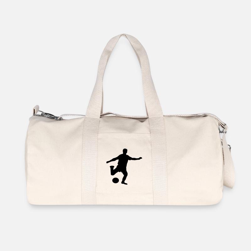 Fußballspieler - Recycelte Canvas-Sporttasche von Stanley/Stella - Naturweiß