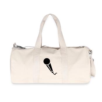 Microphone - Music - Recycled Canvas Sports Bag by Stanley/Stella - natural - Front
