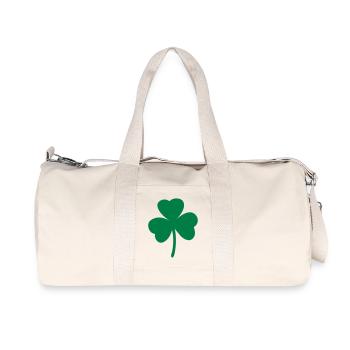 Kleeblatt - St. Patrick's Day - Recycelte Canvas-Sporttasche von Stanley/Stella - Naturweiß - Vorne