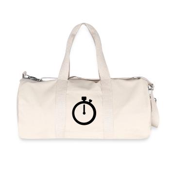 Stop watch - Recycled Canvas Sports Bag by Stanley/Stella - natural - Front