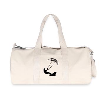 Kitesurfer - Kitesurfing - Recycelte Canvas-Sporttasche von Stanley/Stella - Naturweiß - Vorne