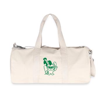 Hase große riesige Möhre Karotte Sonnenbrille Cool - Recycelte Canvas-Sporttasche von Stanley/Stella - Naturweiß - Vorne