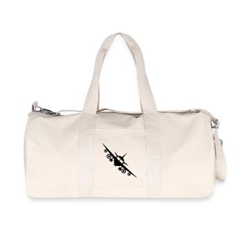 Avion - Fly - Sac de sport en toile recyclée Stanley/Stella - blanc naturel - Devant