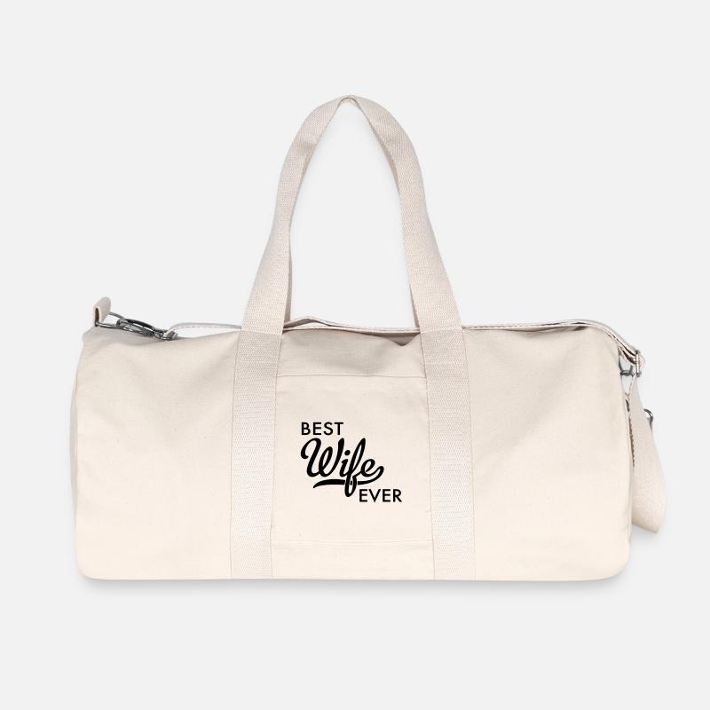 Ehefrau - Recycelte Canvas-Sporttasche von Stanley/Stella - Naturweiß