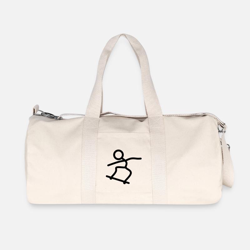 stick man 2852258 1 - Recycelte Canvas-Sporttasche von Stanley/Stella - Naturweiß