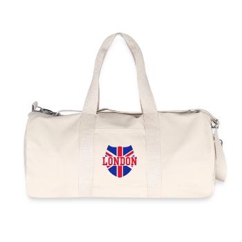 london - Recycled Canvas Sports Bag by Stanley/Stella - natural - Front