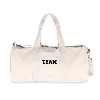 team - Sac de sport en toile recyclée Stanley/Stella - blanc naturel - Devant