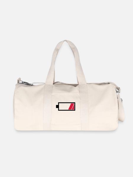 Akku leer Partner Motiv - Recycelte Canvas-Sporttasche von Stanley/Stella - Naturweiß