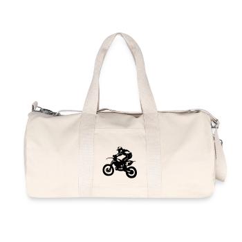 Coureur de motocross Motorrad Motorsport - Sac de sport en toile recyclée Stanley/Stella - blanc naturel - Devant