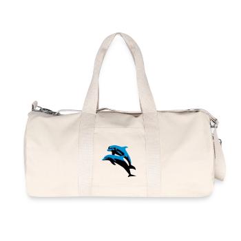 Delfin, Delfine - Dolphin - Recycelte Canvas-Sporttasche von Stanley/Stella - Naturweiß - Vorne