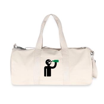 Säufer - Trinker - Recycelte Canvas-Sporttasche von Stanley/Stella - Naturweiß - Vorne