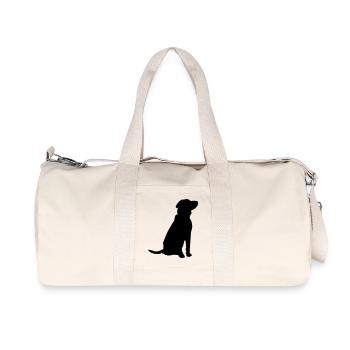 pet dog - Recycled Canvas Sports Bag by Stanley/Stella - natural - Front
