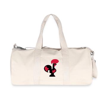 portuguese drawing Rooster of Barcelos portugal - Recycled Canvas Sports Bag by Stanley/Stella - natural - Front