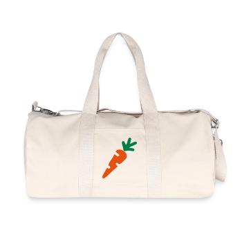 Carotte - Sac de sport en toile recyclée Stanley/Stella - blanc naturel - Devant