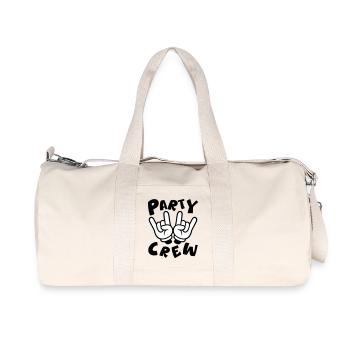 Fête Crew Main Drôle - Sac de sport en toile recyclée Stanley/Stella - blanc naturel - Devant