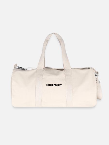 s isch ***FASENT*** - Recycelte Canvas-Sporttasche von Stanley/Stella - Naturweiß