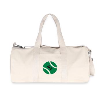 ace tb - Sac de sport en toile recyclée Stanley/Stella - blanc naturel - Devant