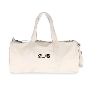 jga_kette_nu1 - Recycelte Canvas-Sporttasche von Stanley/Stella - Naturweiß - Vorne
