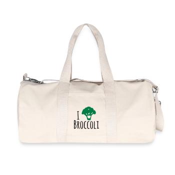 Broccoli Shirt - Recycled Canvas Sports Bag by Stanley/Stella - natural - Front