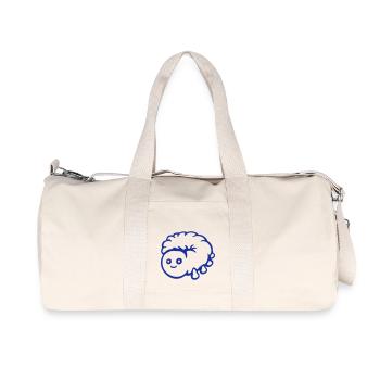 Cute caterpillar small friendly larva worm happy - Recycled Canvas Sports Bag by Stanley/Stella - natural - Front