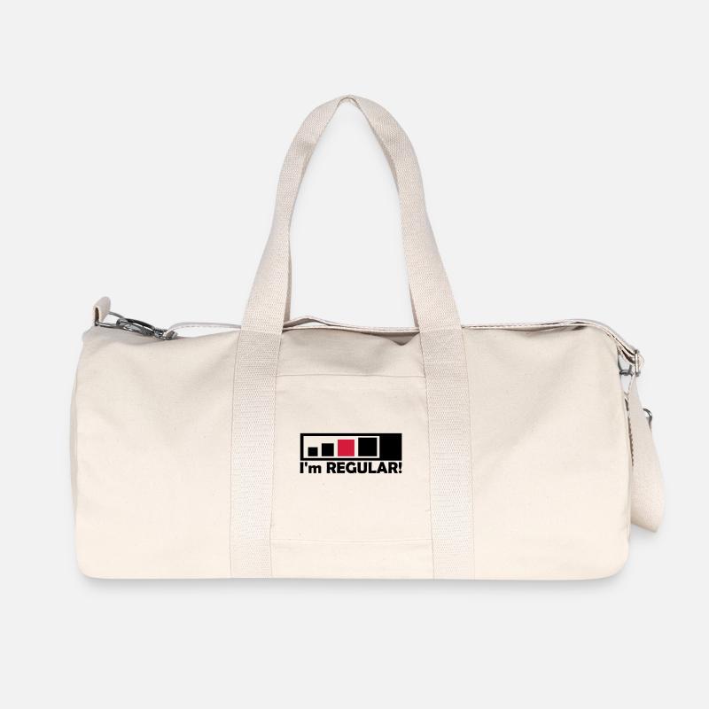 regular_geocacher - Recycelte Canvas-Sporttasche von Stanley/Stella - Naturweiß