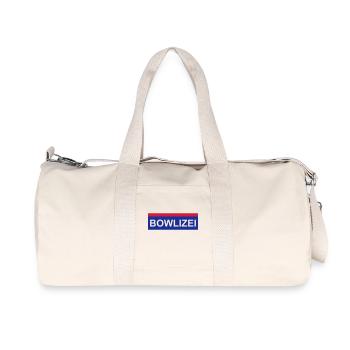 Bowlizei - Bowling - Recycelte Canvas-Sporttasche von Stanley/Stella - Naturweiß - Vorne
