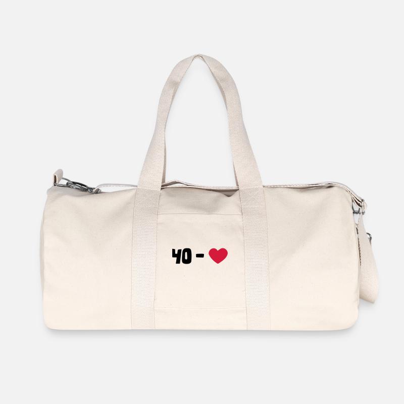 tennis - Recycelte Canvas-Sporttasche von Stanley/Stella - Naturweiß