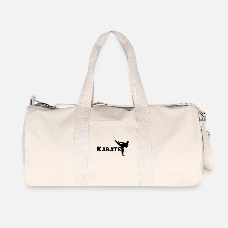 karate - Recycelte Canvas-Sporttasche von Stanley/Stella - Naturweiß