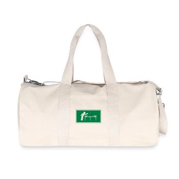 BierPong_Fuellung - Recycelte Canvas-Sporttasche von Stanley/Stella - Naturweiß - Vorne