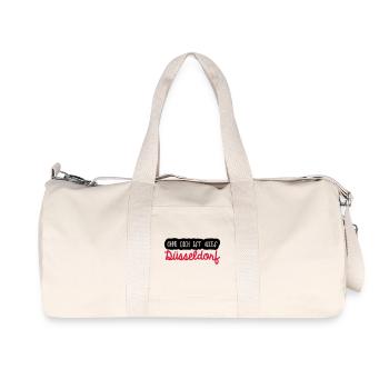 Ohne dich Düsseldorf - Recycelte Canvas-Sporttasche von Stanley/Stella - Naturweiß - Vorne