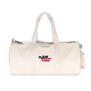 JE SUIS Ton grand père - Sac de sport en toile recyclée Stanley/Stella - blanc naturel - Devant
