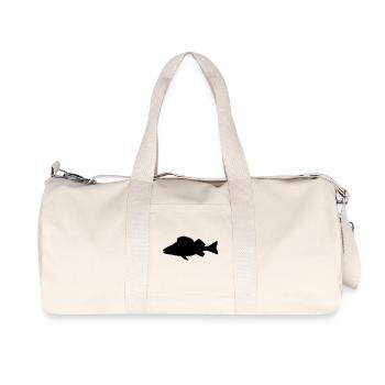 barsch_f1 - Recycelte Canvas-Sporttasche von Stanley/Stella - Naturweiß - Vorne