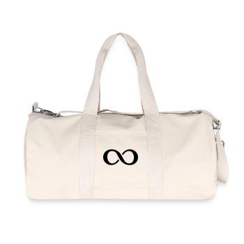 Symbol Unendlichkeit - Recycelte Canvas-Sporttasche von Stanley/Stella - Naturweiß - Vorne
