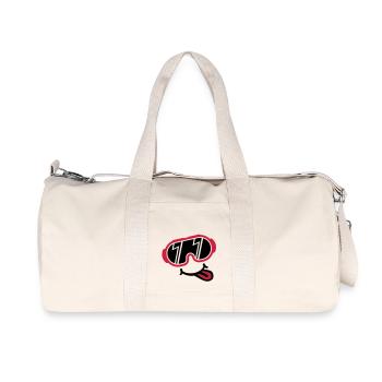 ski_brille_smiley_yx2 - Recycelte Canvas-Sporttasche von Stanley/Stella - Naturweiß - Vorne
