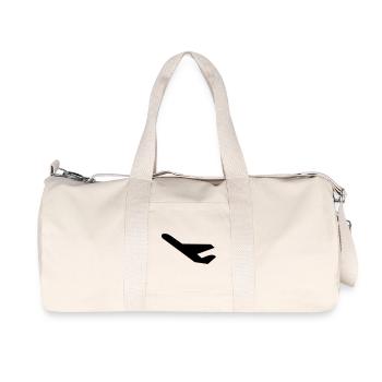 plane - Recycled Canvas Sports Bag by Stanley/Stella - natural - Front