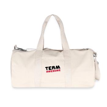 Team Awesome - Recycled Canvas Sports Bag by Stanley/Stella - natural - Front