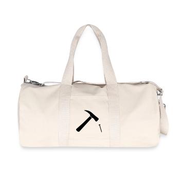 Hammer And Nail - Recycled Canvas Sports Bag by Stanley/Stella - natural - Front