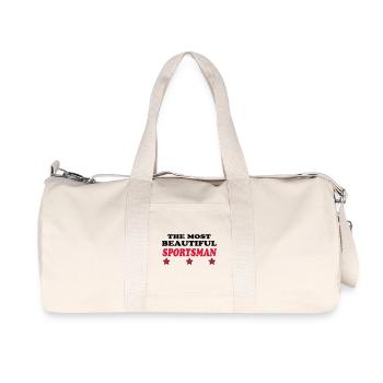 THE MOST BEAUTIFUL SPORTSMAN - Sac de sport en toile recyclée Stanley/Stella - blanc naturel - Devant