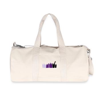 Palm Trees Island Trees Beach Holiday Strip Sea - Recycled Canvas Sports Bag by Stanley/Stella - natural - Front