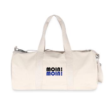 Moin Spruch - Recycelte Canvas-Sporttasche von Stanley/Stella - Naturweiß - Vorne
