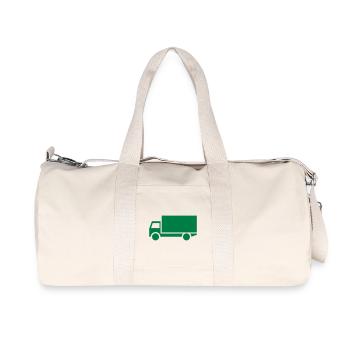 camion, camions, Brummi, camion, semi-remorque, ha - Sac de sport en toile recyclée Stanley/Stella - blanc naturel - Devant