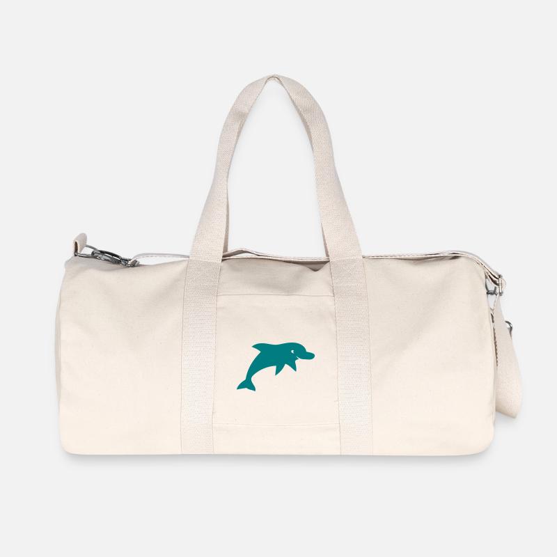 delphins - Recycelte Canvas-Sporttasche von Stanley/Stella - Naturweiß