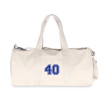 40 - Recycelte Canvas-Sporttasche von Stanley/Stella - Naturweiß - Vorne