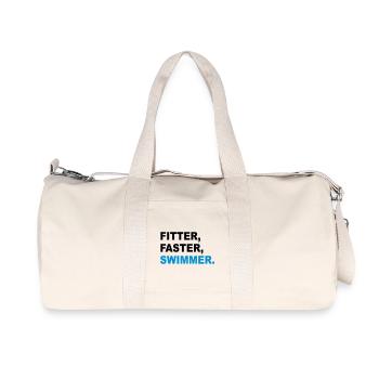 schwimmen - Recycelte Canvas-Sporttasche von Stanley/Stella - Naturweiß - Vorne
